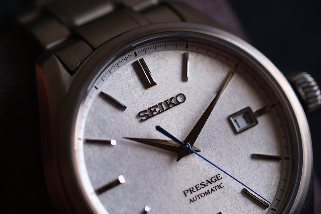 Seiko Pressage SARX055 6R15-04A0 Full Titan | Snow Flake Dial| Full Box Paper| Excellent Condition| Serviced