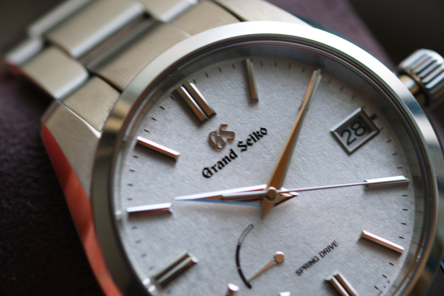 Grand Seiko SBGA465 9R65-0DY0 Spring Drive Early Morning Frost Dial Heritage Collection Full Paper Date 2024 Great Condition