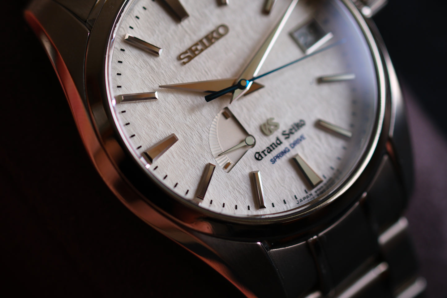 Grand Seiko SBGA011 Spring Drive 9R65-0AE0 Full Titanium Snow Flake Excellent Condition