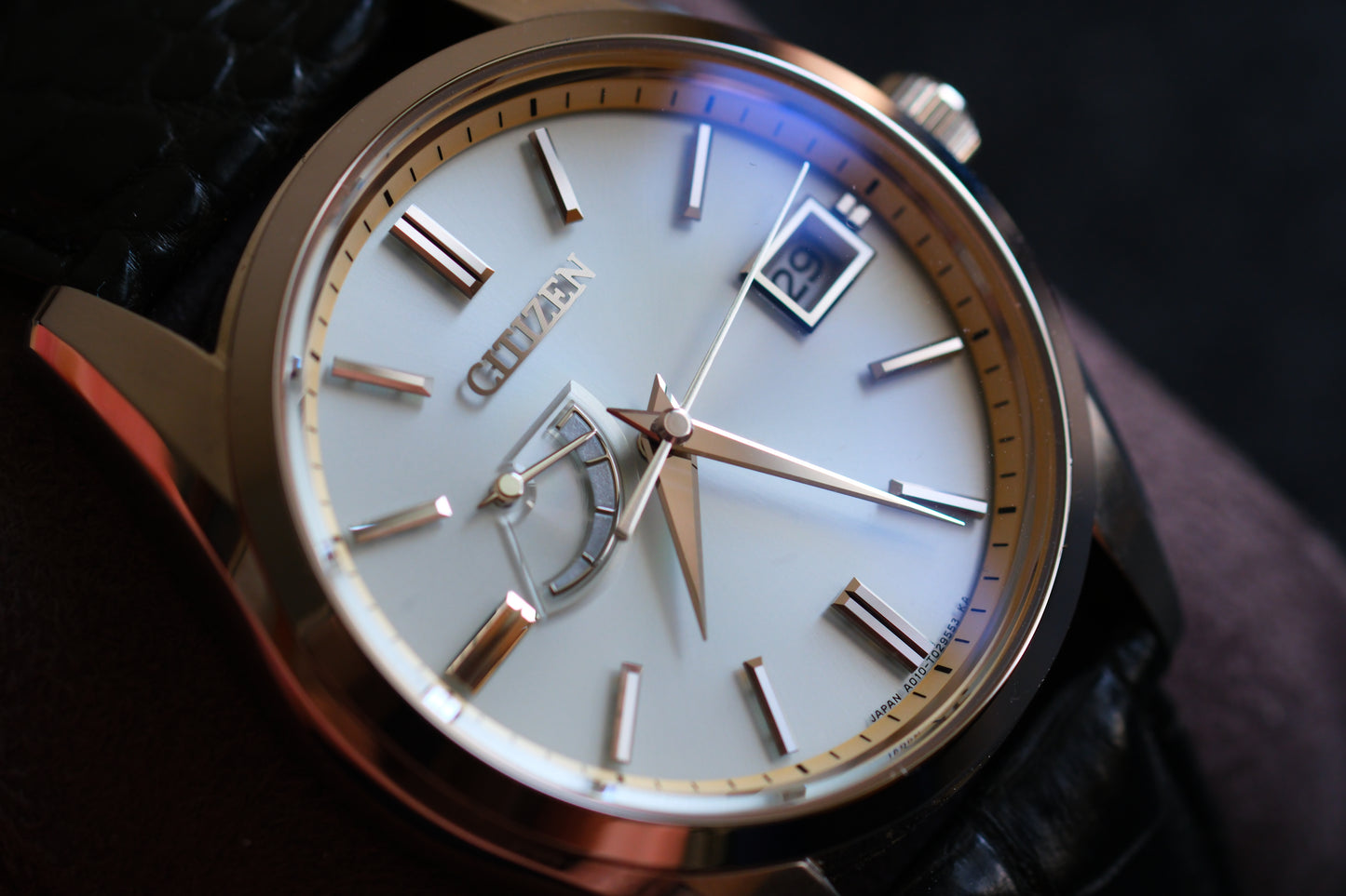 The Citizen AQ1010-03A/A010-T018530 Eco Drive Full Box Paper White Dial